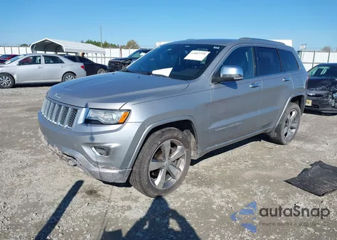 2014 Jeep Grand Cherokee Overland z USA, uszkodzony, nr VIN 1C4RJECT3EC151086